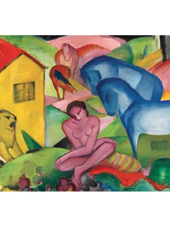 Produit Puzzle en Bois Découpé à la Main - Franz Marc - Le Rêve Image