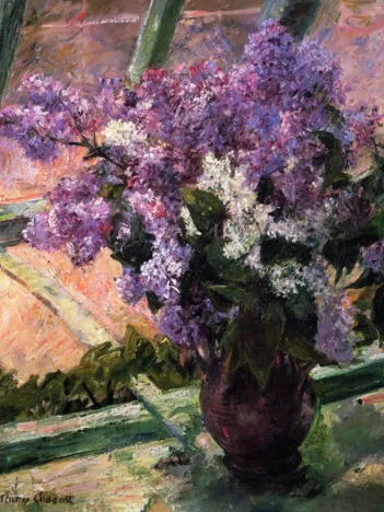 Produit Puzzle en Bois Découpé à la Main - Mary Cassatt - Lilas À La Fenêtre Image