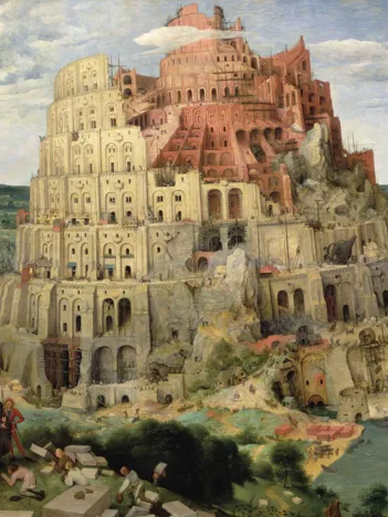 Produit Puzzle en Bois Découpé à la Main - La Tour De Babel Image