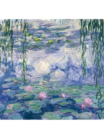 Produit Puzzle en Bois Découpé à la Main - Monet : Nymphéas Et Saules Image