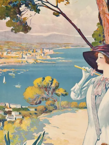 Produit Puzzle en Bois Découpé à la Main - Affiche Plm : Antibes Image