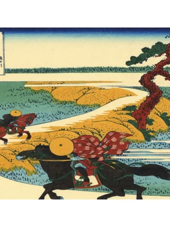 Produit Puzzle en Bois Découpé à la Main - Hokusai : Sekiya Image