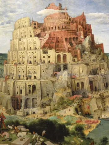 Produit Puzzle en Bois Découpé à la Main - Brueghel Pieter : La Tour De Babel Image