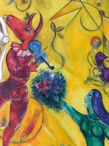 Produit Puzzle en Bois Découpé à la Main - Marc Chagall Image