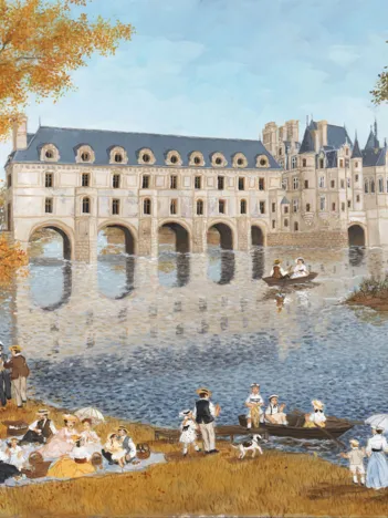 Produit Puzzle en Bois Découpé à la Main - Le Chateau De Chenonceau Image