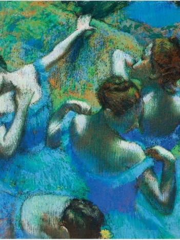 Produit Puzzle en Bois Découpé à la Main - Degas Edgar : Danseuses Bleues Image