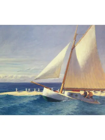 Produit Puzzle en Bois Découpé à la Main - Hopper : Le Bateau À Voiles Image