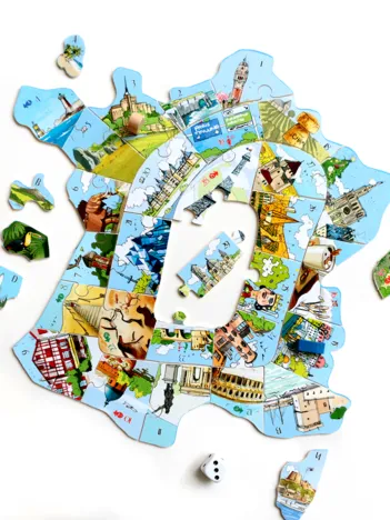 Produit Puzzle en Bois Découpé à la Main - Puzzle-Jeu France Escapade Image