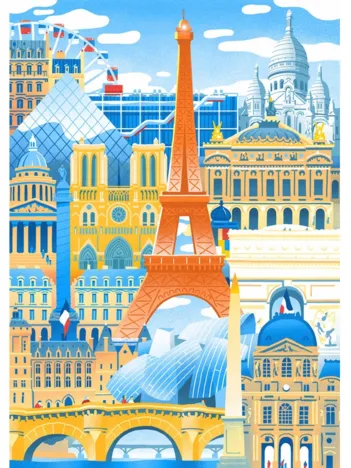 Produit Puzzle en Bois Découpé à la Main - Paris En Folie Image