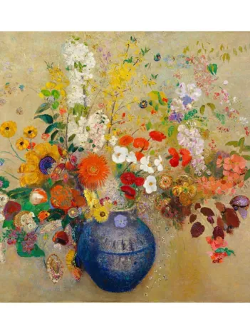 Produit Puzzle en Bois Découpé à la Main - Odilon Redon - Fleurs Image
