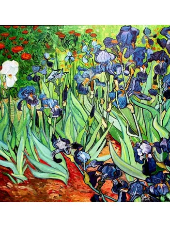 Produit Puzzle en Bois Découpé à la Main - Van Gogh : Les Iris Image