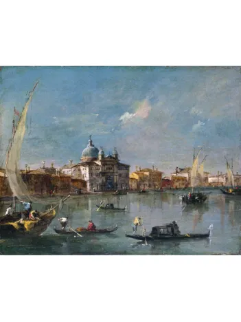 Produit Puzzle en Bois Découpé à la Main - Francesco Guardi : Vue Du Canal Du Canareggio Image