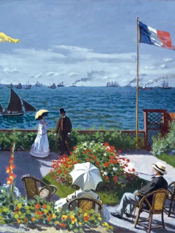 Produit Puzzle en Bois Découpé à la Main - Terrasse À Sainte Adresse Image