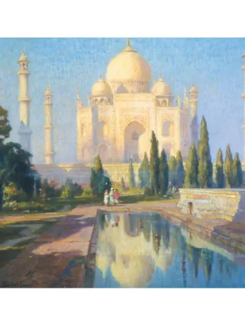 Produit Puzzle en Bois Découpé à la Main - Colin Campbell Cooper - Taj Mahal Image