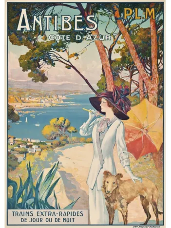 Produit Puzzle en Bois Découpé à la Main - Affiche Plm : Antibes Image