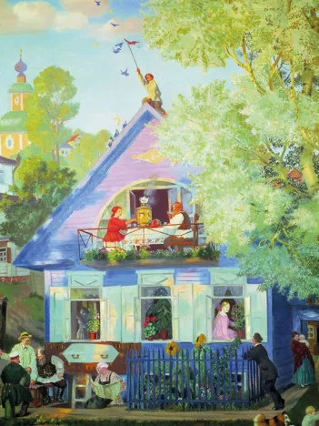 Produit Puzzle en Bois Découpé à la Main - La Maison Bleue Image