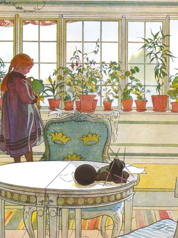 Produit Puzzle en Bois Découpé à la Main - Fleurs Sur La Fenêtre Image