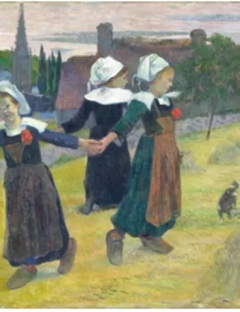 Produit Puzzle en Bois Découpé à la Main - Paul Gauguin - Danseuses Bretonnes, 1888 Image