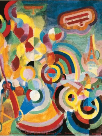 Produit Puzzle en Bois Découpé à la Main - Delaunay : Hommage À Blériot Image