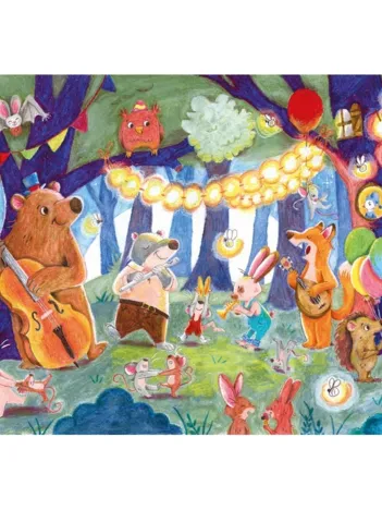 Produit Puzzle en Bois Découpé à la Main - Concert Dans Les Bois Image