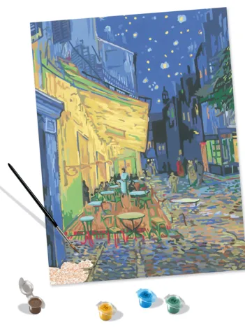 Produit Peinture au Numéro - CréArt - Art Collection - Van Gogh - La terrasse du café le soir Image