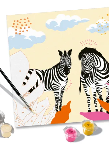 Produit Peinture au Numéro - CréArt - Zèbre - Jolane Edition Image