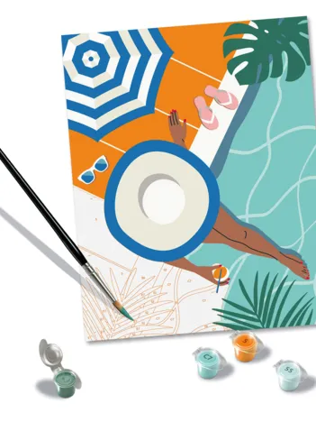 Produit Peinture au Numéro - CréArt - Pool Time Image