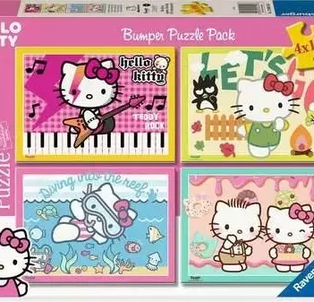 Produit 4 Puzzles - Allez, Hello Kitty ! Image