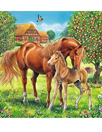 Produit Pièces XXL - Chevaux Heureux dans la Prairie Image