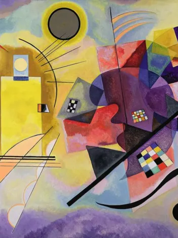 Produit Vassily Kandinsky - Jaune, Rouge, Bleu Image