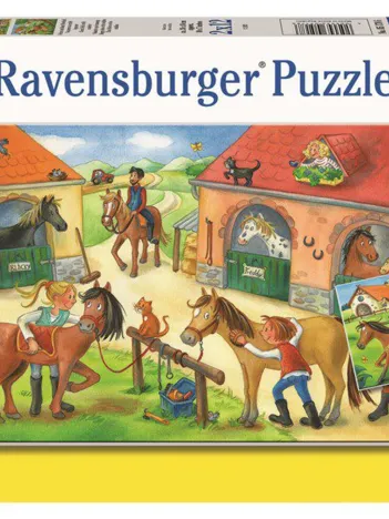Produit 2 Puzzles - At the Stables Image