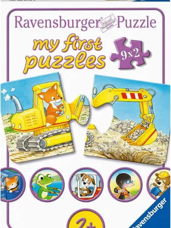 Produit My First Puzzles - Animaux au Chantier (9x2 Pièces) Image