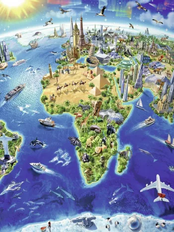 Produit Pièces XXL - Carte du Monde Image