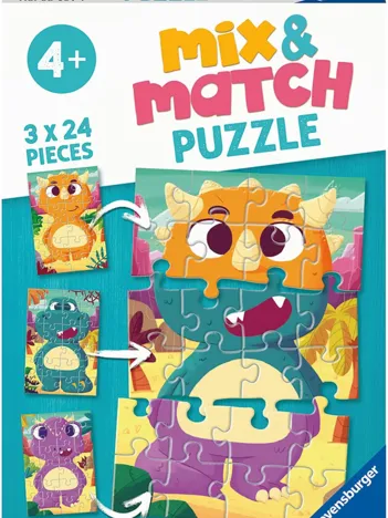 Produit Mix and Match Puzzles - Dinosaures Image