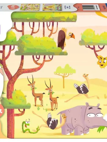 Produit 2 Puzzles - Puzzle & Play - Safari Image