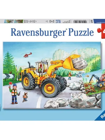 Produit 2 Puzzles - Tractopelle et Tracteur Forestier Image