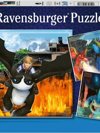Produit 3 Puzzles - Dragons Image