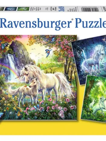 Produit 3 Puzzles - Magnifiques Licornes Image