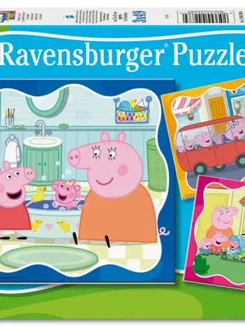 Produit 3 Puzzles - La famille d'abord ! - Peppa Pig Image