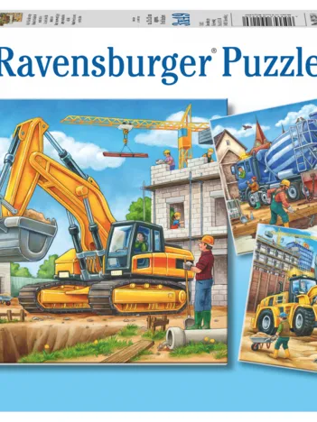 Produit 3 Puzzles - Gros Véhicules de Construction Image