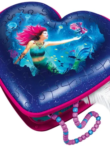 Produit Puzzle 3D - Boite Coeur - Sirène Image