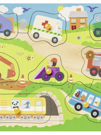 Produit Puzzle en Bois - Véhicules Ppréférés Image