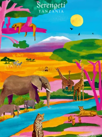 Produit Serengeti, Tanzanie Image