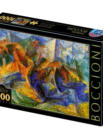 Produit Umberto Boccioni - Horse-Rider-Buildings Image