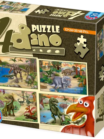 Produit 4 Puzzles - Dino Image