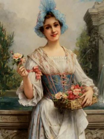 Produit Léon François Comerre - La Vendeuse de Fleurs Image