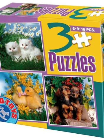 Produit 3 Puzzles animaux Image