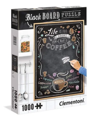 Produit Black Board Puzzle - Life is too short Image