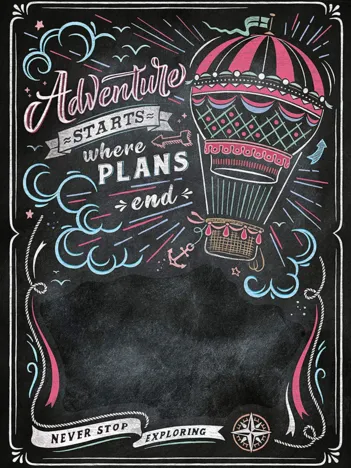 Produit Black Board Puzzle - Travel Image