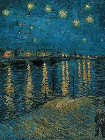 Produit Van Gogh Vincent : Nuit étoilée sur le Rhône Image